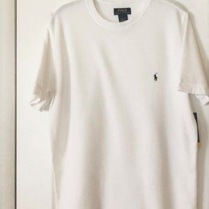 Shirt mens new size M white Polo Ralph Lauren 60% cotton 40% polyester white